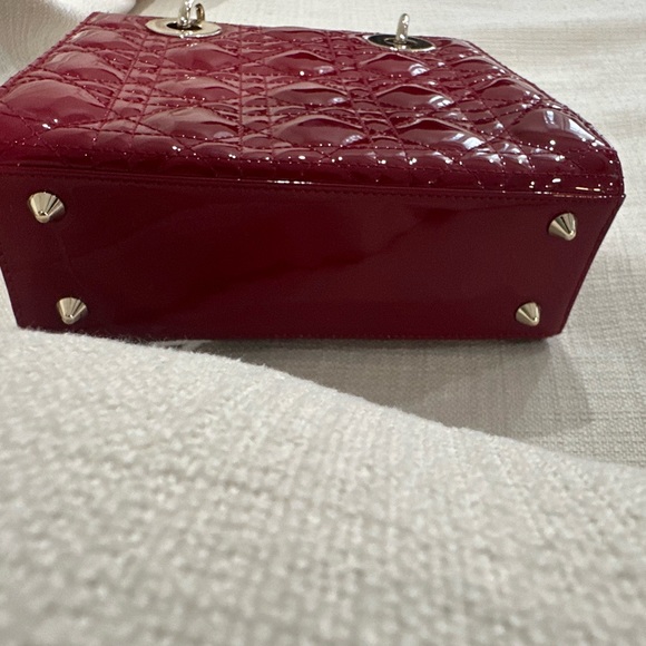 Lady Dior Small Cherry Red Pattern - Picture 13 of 14